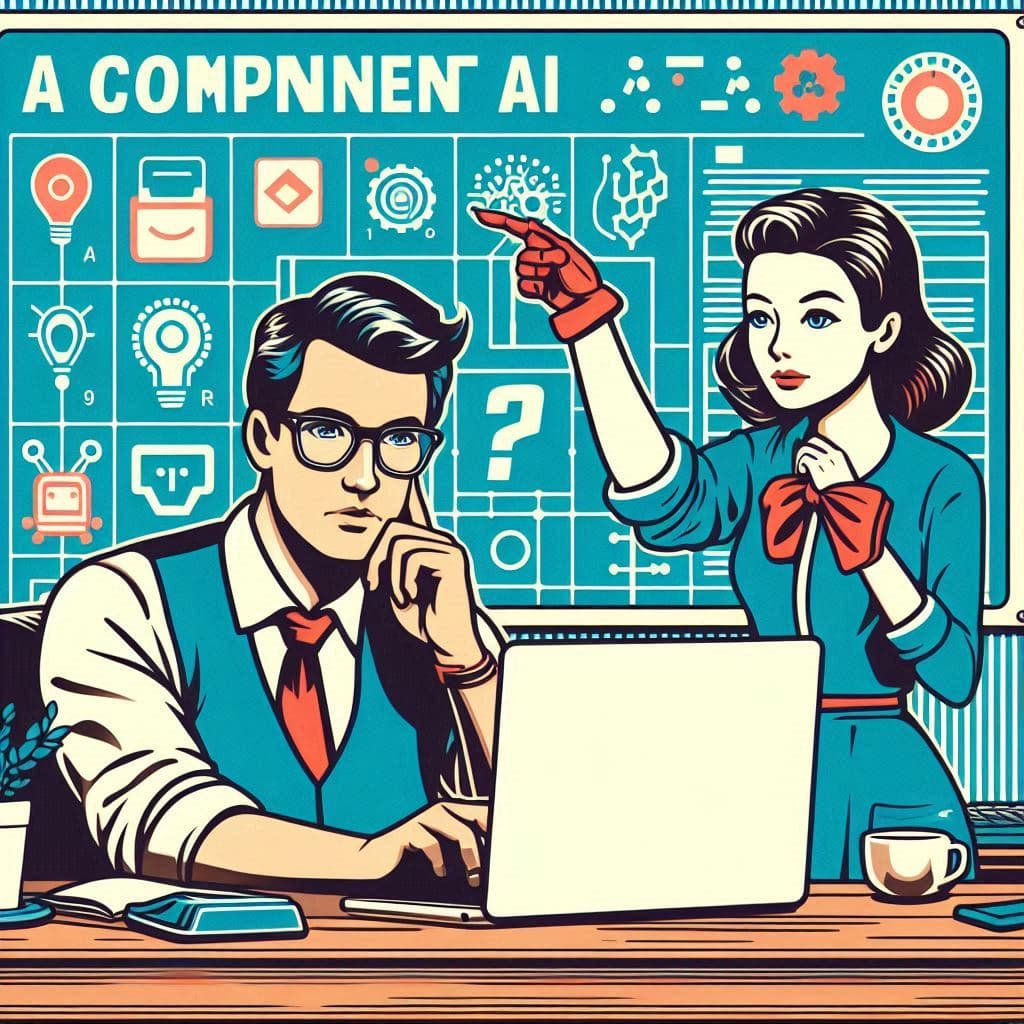 AIと相談しながらロードマップを作製する男性のイメージ画像