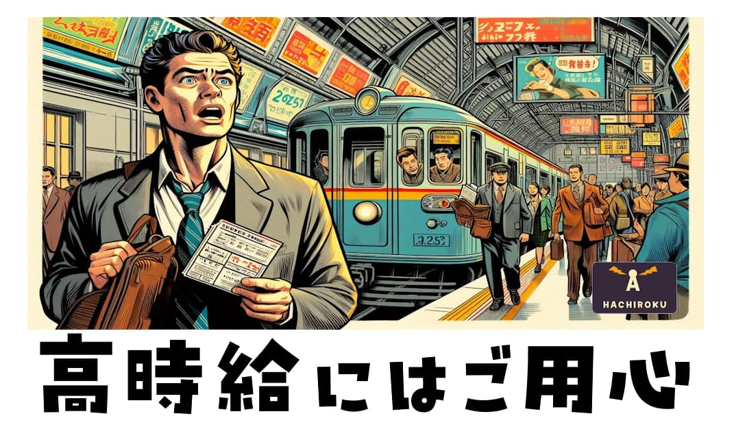 定期代が高くて驚く会社員