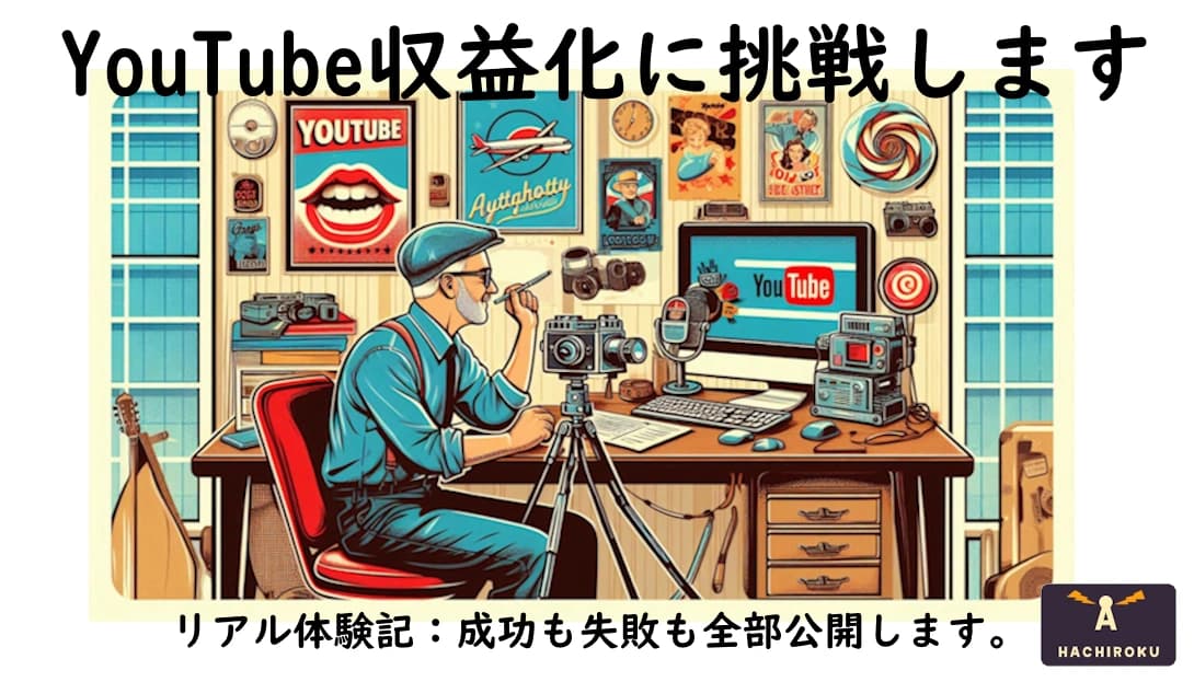 youtube収益化チャレンジ宣言