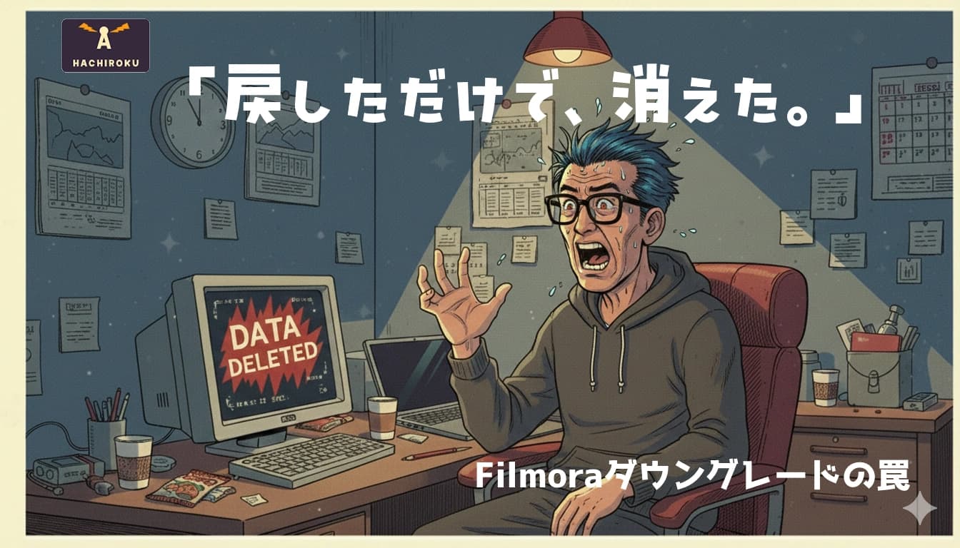 ダウングレードでデータ消失