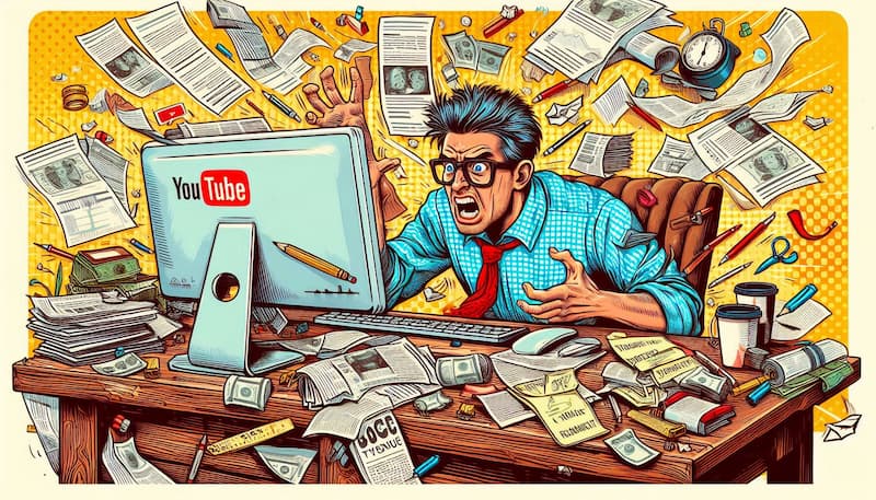 動画が出来ずストレスマックスな男性